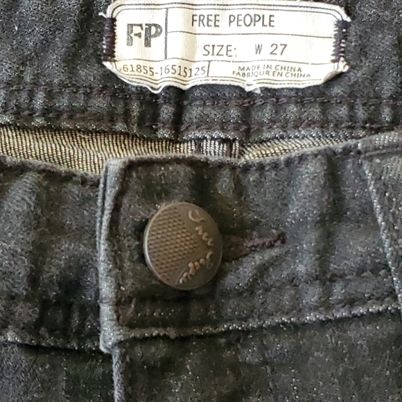 Free People Black Distressed Jeans 27 - Picture 3 of 8